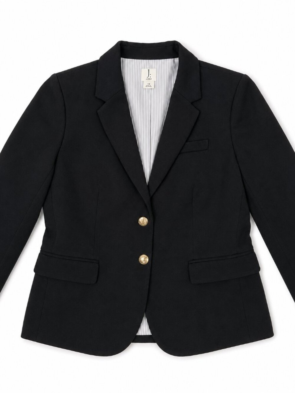 J by J.Crew - Schoolboy Blazer - black - size 10 - Picture 2 of 11